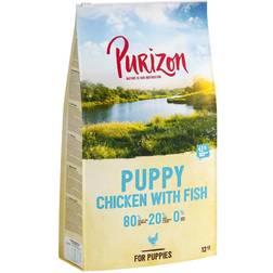 Purizon Ekonomipack: hundfoder 2 Puppy Chicken & Fish 12kg