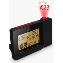 Acctim Neige Weather Station Digital Alarm Clock, Black