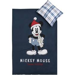 Licens Julsängkläder till junior 100x140 - Mickey Mouse Julmotiv