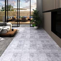 Asupermall pvc Flooring Planks 5.26 m2 2 mm Cement Grey