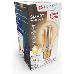 Alpina Smart Wi-Fi bulb, E27 socket, power 4.9 W, warm white