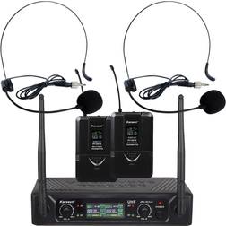 Karsect JRU-521LD/PT-527C/HT-11A trådløst 2 x headset-mikrofon-sæt