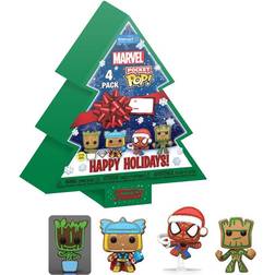 Funko Marvel Holiday 2022 Pocket POP! Vinyl Keychains 4-Pack Tree Holiday Box 4 cm