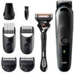 Braun All-in-one trimmer MGK5345 Cordless, Number of length steps 13, Black/Blue