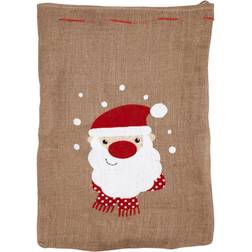 BigBuy Home Toile de jute sac de noel, 70 cm