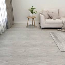 vidaXL Listoni Pavimenti Autoadesivi 55 pz in PVC 5,11m Grigio Chiaro
