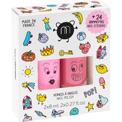 Nailmatic Coffret Duo - Pop Vernis + 24 Stickers Ongles