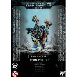 Games Workshop Figurine de 10 pièces Warhammer 40k Space Wolves Iron Priest Bleu