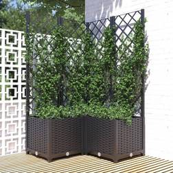 vidaXL plantekasse med espalier 80x80x136 PP Plantekasse