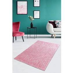 Furniturebox Assaggie Entrémåtte 60x140 cm Lyserød/Velour Små Tæpper