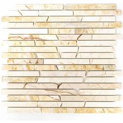 HUH Mosaik Brick Gold Cream Mos Brick 2807 Pris/Ark