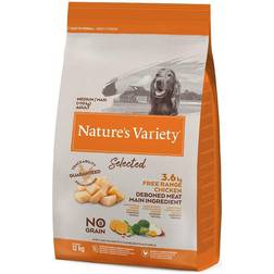 Var Nature's Variety Selected Medium Adult Pollo allevato a terra Crocchette - Set % 2 x 12 kg 12kg