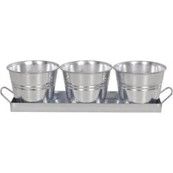 Nyby Zink bakke 3 plantepotter Krukke