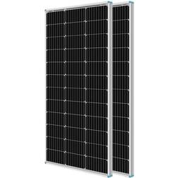 Renogy 100 Watt 12 Volt Monocrystalline Solar Panel, 2-Pack Compact Design