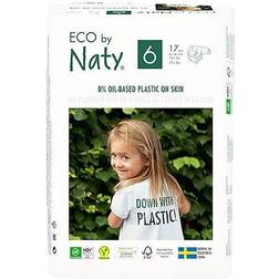 Naty Pack de 6 17 Couches écologiques T6, 16 kg