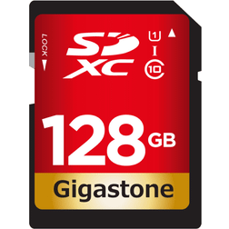 Gigastone 128 GB SD-kort UHS-I U1 klass 10 SDXC minneskort High Speed Full HD Video Canon Nikon Sony Pentax Kodak Olympus Panasonic digitalkamera