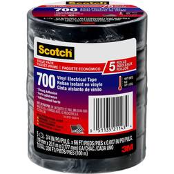 3M Scotch 3/4 W X 66 Black Tape