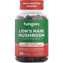 Fungies Lion's Mane Mushroom Gummies Blueberry Strawberry