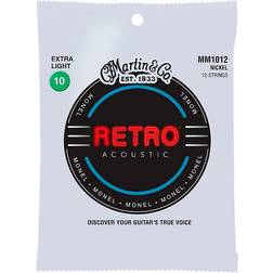 Martin cordes Jeu Retro Monel 12 cordes extra-light