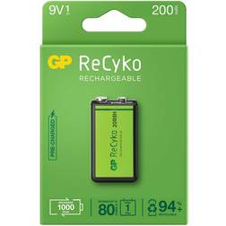 GP Batteries 9V Rechargeable NIMH 200 MAH
