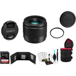 Panasonic Lumix G 25mm f/1.7 ASPH. Lens with Memory Card