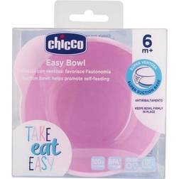 Chicco Bol en silicone avec ventouse rose 6m