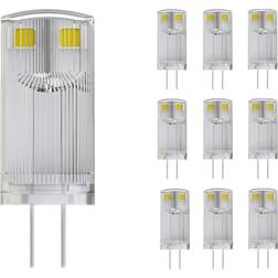 Noxion Confezione Multipack 10x Bolt LED Capsule G4 0.9W 100lm 827 Bianco Molto Caldo Sostitutiva 10W