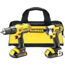 Dewalt Xr 18V 1.3Ah Li-Ion Cordless Combi Drill & Impact Driver Dcz298C2-Gb