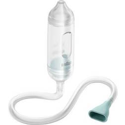Braun manuell näsrensare 1 (manuell nässugning, kontrollerad, lindring för täppta näsor, slemutsugare, enkel att använda, skonsam, enkel, snabb, två nässpetsar, bekväm, hygienisk) BNA050EU