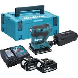 Makita DBO481RTJ Vlakschuurmachine 18V 2 x 5.0 Ah