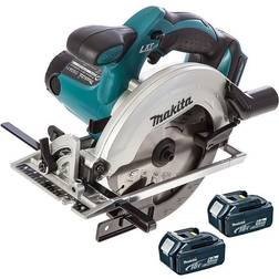 Makita DSS611Z 18V Li-Ion 165mm Circular Saw With 2 x 5.0Ah Batteries:18V