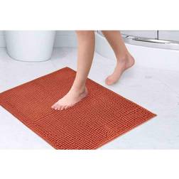 Noodle Tapis de Salle de Bain Doux au Toucher Orange Brûlé 40 x 60 cm