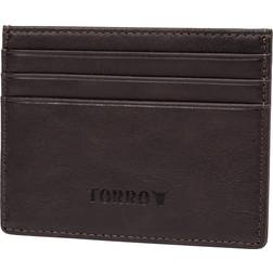Torro Leather Credit Card Holder for Cash and Cards - Dark Brown