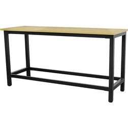 1.8m x 0.6m Workbench Heavy Duty Steel Frame & 25mm MDF Top Work Station