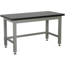Loops Steel Industrial Workbench 1500mm x 750mm Laminate Worktop Adjustable Feet