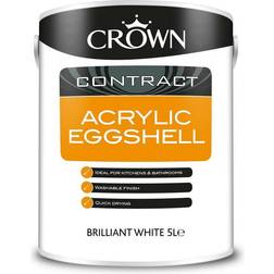 Crown Acrylic Eggshell Brilliant White