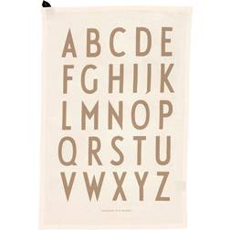 Design Letters Klassisk A-Z Viskestykke 2 Stk Viskestykke Beige, Hvid (60x)