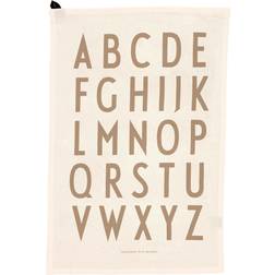 Design Letters Klassisk A-Z Viskestykke 2 Stk Viskestykke Hvid