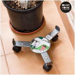 Geezy Oh My Home Metal Plant Stand with Wheels Plantekasse