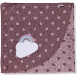 Sterntaler Asciugamano da bagno con cappuccio Pauline viola chiaro 100 x 100 cm rosa pink