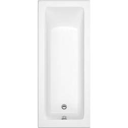 Cooke & Lewis Arezzo Acrylic Straight 0 Tap Hole Bath L1700mm