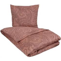 Borg Design sengetøj 140x200 Marble lavender Dynebetræk Pink, Lilla (200x140cm)