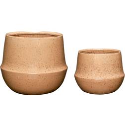 Hübsch Vibe Pots Sand set of 2