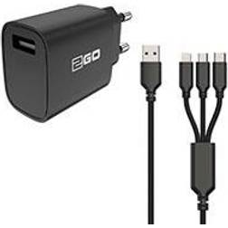 2GO USB Lader Multikabel (Lightning/Micro USB/USB-C)