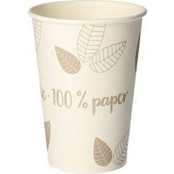 Papstar Vaso desechable Zero 180ml, 7x9.2 cm ØxAt) blanco crema 80 pz. Paquete