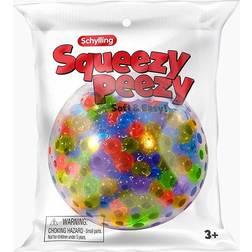 Schylling Squeezy Peezy Ball, Rainbow