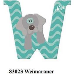 Sevi wooden letter W Weimaraner