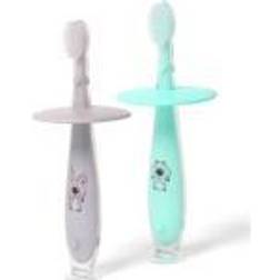 BabyOno Safe Toothbrush Mint Gray 12m