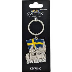 Sverige Souvenir Nyckelring, Sweden Landmärke