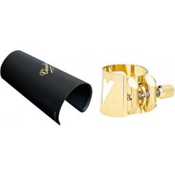 Vandoren Optimum Series Saxophone Ligatures Soprano Sax Gold-Gilded With Plastic Cap